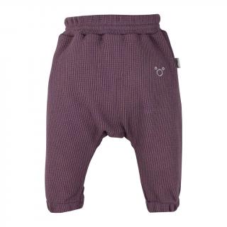 KOALA Kojenecké tepláčky Pure purple Bavlna/Elastan 86 (12-18m)