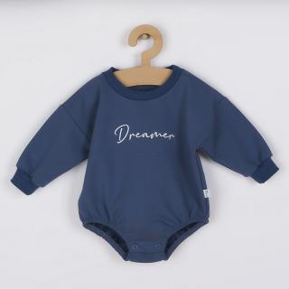 KOALA Kojenecké teplákové body baggy Dreamer modrá Bavlna/Elastan 68 (4-6m)