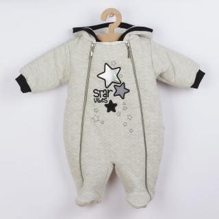 KOALA Zimní kojenecká kombinéza s kapucí Star Vibes Bavlna/Polyester/Lurex 74 (6-9m)