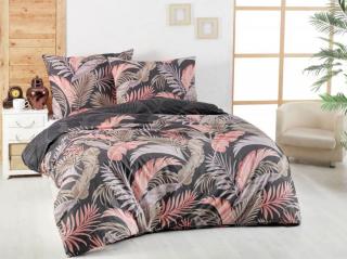 Kvalitex DELUX bavlnené obliečky PALMA sivá bavlna 140/200, 70/90 cm