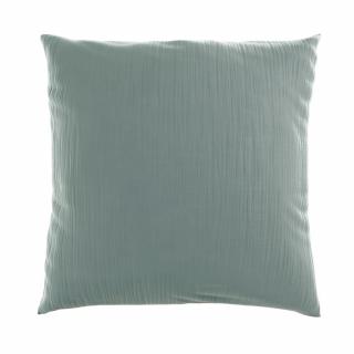Kvalitex Luxusná Mušelínová obliečka na vankúšik mint zelená  Bavlna Mušelín, 45/60 cm