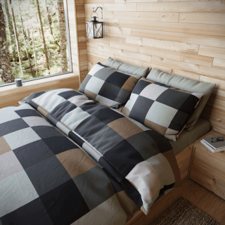 Kvalitex Predĺžené obliečky WOODY collection DION viskóza Viskóza, 140/220, 70/90 cm