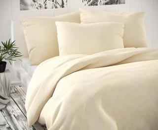 Kvalitex satén obliečky Luxury Collection smetanové 140x200, 70x90