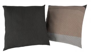 Kvalitex Súprava  Bavlna, 2 povlaků na polštář DELUX NEPTUNE hnědé 40/40 cm