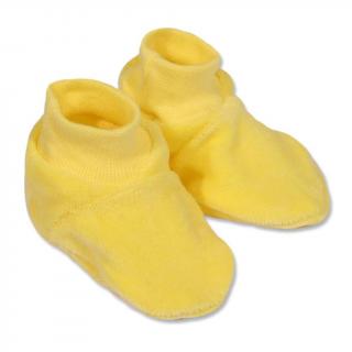 NEW BABY Detské papučky žlté bavlna/polyester 62 (3-6m)