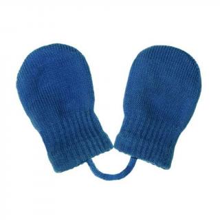 NEW BABY Detské zimné rukavičky modré acryl/elastan 56 (0-3m)