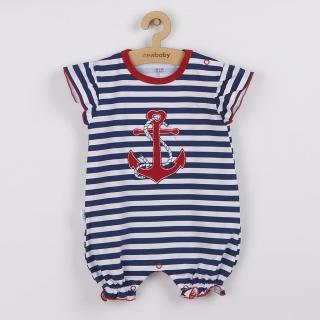 NEW BABY Dievčenský letný overal Marine 80 100% bavlna 80 (9-12m)