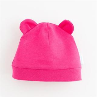 NEW BABY Dojčenská bavlnená čiapočka Kids tmavo ružová 100% bavlna 74 (6-9m)