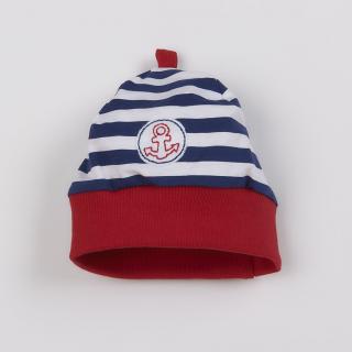 NEW BABY Dojčenská bavlnená čiapočka Marine 100% bavlna 68 (4-6m)