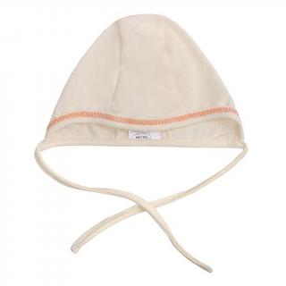NEW BABY Dojčenská čiapočka bežová 100% bavlna 62 (3-6m)
