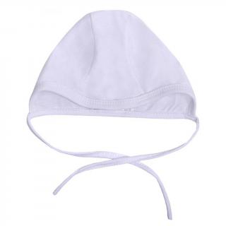 NEW BABY Dojčenská čiapočka biela 100% bavlna 56 (0-3m)