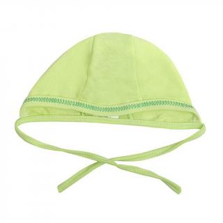 NEW BABY Dojčenská čiapočka zelená 100% bavlna 62 (3-6m)