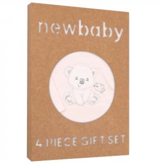 NEW BABY Dojčenská súprava do pôrodnice Sweet Bear béžová 56 100% bavlna 56 (0-3m)