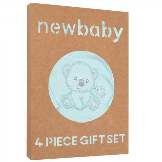 NEW BABY Dojčenská súprava do pôrodnice Sweet Bear modrá 50 100% bavlna 50