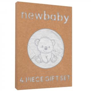 NEW BABY Dojčenská súprava do pôrodnice Sweet Bear sivá 50 100% bavlna 50