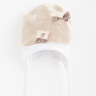 NEW BABY Dojčenská Wellsoft zimná čiapočka Polar Bear 100% polyester, 100% bavlna 68/74