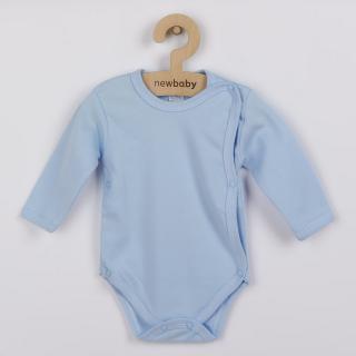 NEW BABY Dojčenské body celorozopínacie Classic modré 62 100% bavlna 62 (3-6m)