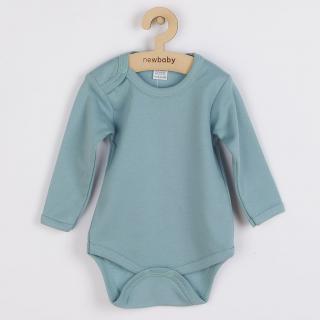 NEW BABY Dojčenské body Classic II blankytne modrá 50 100% bavlna 50