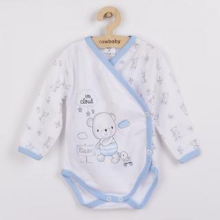 NEW BABY Dojčenské body s bočným zapínamím Bears modré 68 100% bavlna 68 (4-6m)