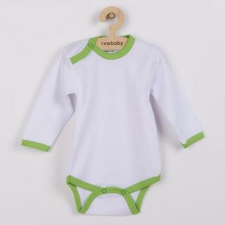 NEW BABY Dojčenské body so zeleným lemom 100% Bavlna 74 (6-9m)