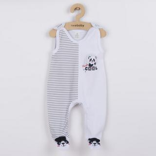 NEW BABY Dojčenské dupačky Panda 100% bavlna 56 (0-3m)