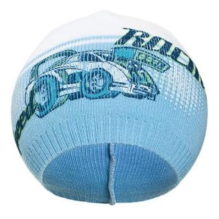 NEW BABY Jesenná detská čiapočka Racing bledo modrá 100% bavlna 110 (4-5r)