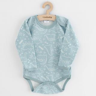 NEW BABY Kojenecké body Classic II dino mátový Bavlna 80 (9-12m)