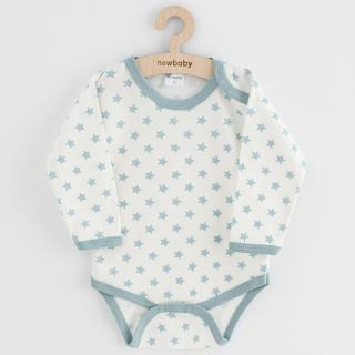 NEW BABY Kojenecké body Classic II hvězdy mátové Bavlna 74 (6-9m)