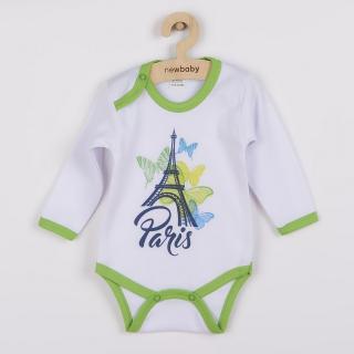 NEW BABY Kojenecké body s dlouhým rukávem New Baby Towns zelené 80 100% bavlna 80 (9-12m)