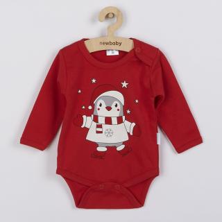 NEW BABY Kojenecké body s dlouhým rukávem New Baby Winter Penguin 62 100% bavlna 62 (3-6m)