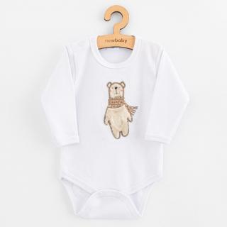 NEW BABY Kojenecké body s dlouhým rukávem Polar Bear 100% Bavlna 68 (4-6m)