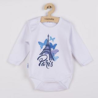 NEW BABY Kojenecké body s dlouhým rukávem Towns modré 100% bavlna 56 (0-3m)