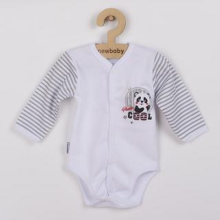 NEW BABY Kojenecké celorozepínací body s dlouhým rukávem New Baby Panda 62 100% bavlna 62 (3-6m)