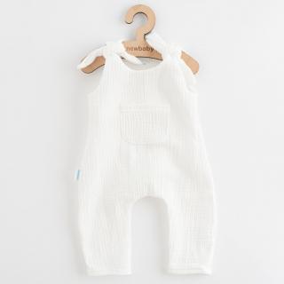 NEW BABY Kojenecké mušelínové lacláčky Soft dress béžová 100% bavlna 80 (9-12m)