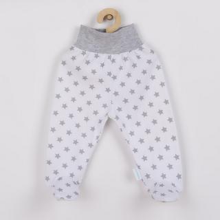 NEW BABY Kojenecké polodupačky Classic II šedé s hvězdičkami 80 100% bavlna 80 (9-12m)