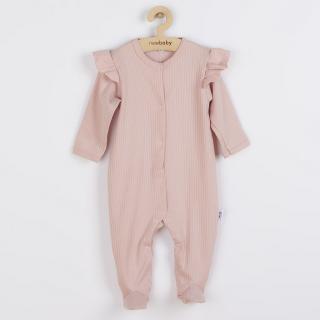 NEW BABY Kojenecký bavlněný overal New Baby Practical růžový holka 100% Bavlna 86 (12-18m)