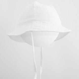 NEW BABY Kojenecký mušelínový klobouček Elizabeth 100% bavlna 68 (4-6m)