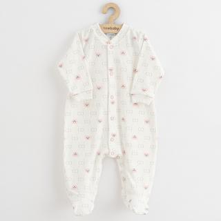 NEW BABY Kojenecký overal Classic II medvídek růžový 100% bavlna 68 (4-6m)