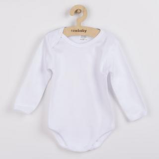 NEW BABY Luxusní body dlouhý rukáv New Baby - bílé 50 100% bavlna 50