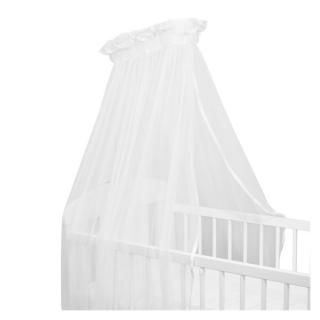 New Baby Univerzálne nebesá na postieľku - baldachýn biela Polyester, 150/250 cm