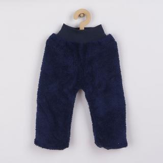 NEW BABY Zimné detské tepláčky Penguin tmavo modré 62 Bavlna/Polyester 62 (3-6m)