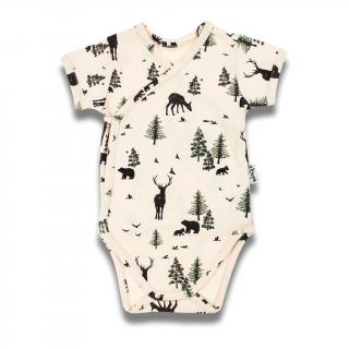 Nicol Dojčenské bavlnené body s bočným zapínaním Bambi 100% bavlna 62 (3-6m)