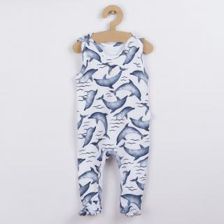 Nicol Dojčenské bavlnené dupačky Nicol Dolphin 74 100% bavlna 74 (6-9m)