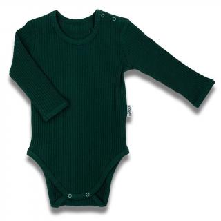 Nicol Kojenecké body s dlouhým rukávem Bambi zelená 100% Bavlna 86 (12-18m)