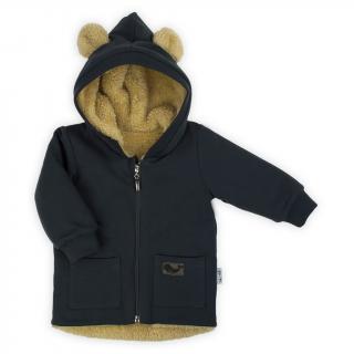 Nicol Podzimní zateplená tepláková kojenecká bundička Miki Bavlna/Polyester/Elastan 68 (4-6m)