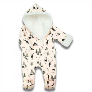 Nicol Zimní kojenecký overal Bambi Bavlna/Polyester/Elastan 68 (4-6m)