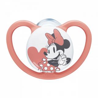 NUK Cumlík Space Disney Mickey Mouse červená Plast/Silikon 6-18m