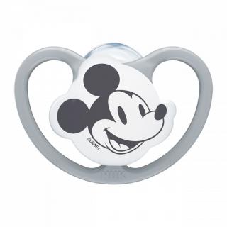 NUK Cumlík Space Disney Mickey Mouse sivá Plast/Silikon 6-18m