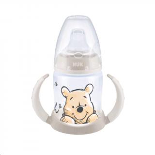 NUK Dojčenská fľaša na učenie Medvedík Pú s kontrolou teploty béžová medvedík Polypropylen 150 ml