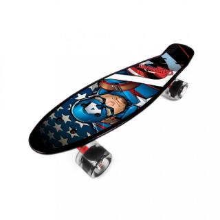 SEVEN Skateboard fishboard Avengers Kapitán Amerika PP tvrzený polypropylen, 55x14,5x9,5 cm